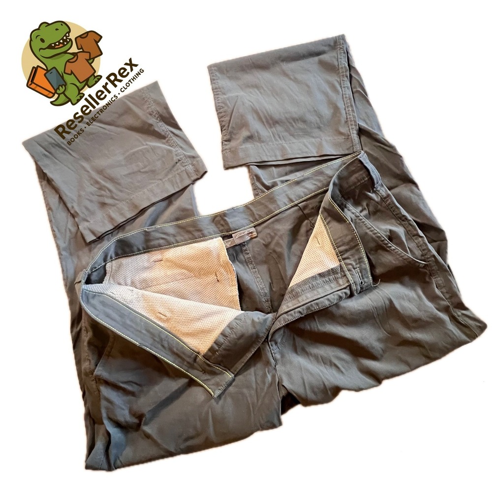 Eddie‎ Bauer Mens Gray Takeoff Chino Size 34x32